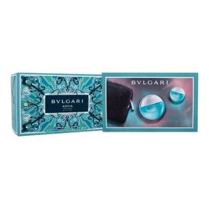 Bvlgari Aqva Pour Homme Marine dárková kazeta toaletní voda 100 ml + toaletní voda 15 ml + kosmetická taštička pro muže