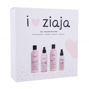 Ziaja I ♥ Ziaja Jeju dárková kazeta šampon Jeju 300 ml + sprchový gel Jeju 300 ml + obličejová mlha Jeju 200 ml + kondicionér ve spreji Jeju 125 ml