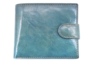 Pánská kožená peněženka - modrá