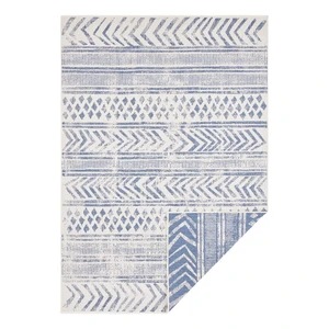 Modro-krémový vonkajší koberec NORTHRUGS Biri, 80 x 150 cm