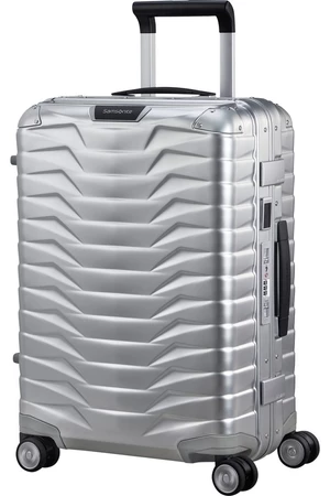 Samsonite Kabinový hliníkový cestovní kufr Proxis Alu S 40 l - stříbrná