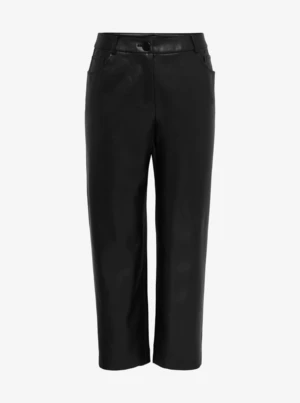 Black Leatherette Pants ONLY CARMAKOMA Sandy - Women