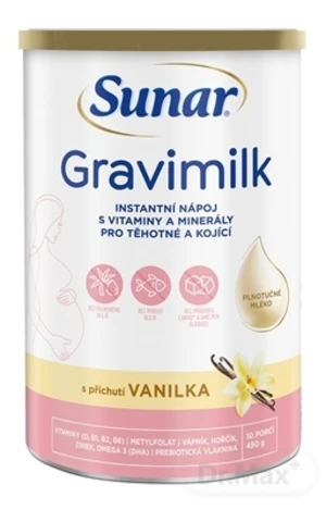 Sunar Gravimilk s príchuťou vanilka