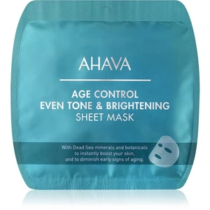 AHAVA Time To Smooth rozjasňujúca plátienková maska proti vráskam 1 ks