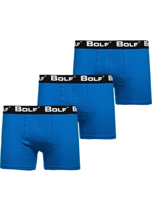Stylish men's boxers 0953 3pcs - blue,