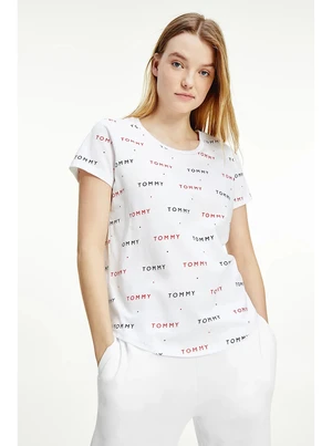 White Women's Patterned T-Shirt Tommy Hilfiger - Women