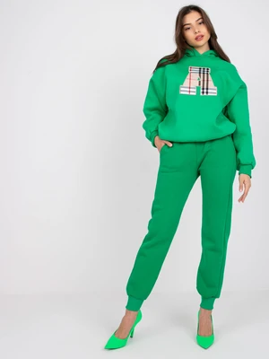 Green sweatshirt with Felicja print