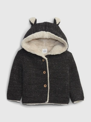 GAP Baby knitted jacket with fur - Boys