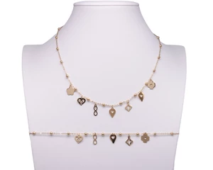 Stainless steel necklace G2211-1-22 gold