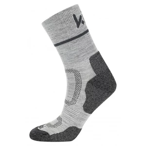 Svetlosivé športové unisex ponožky Kilpi STEYR