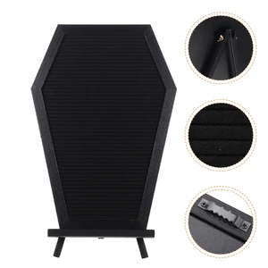 Table Top Decor Coffin Message Board Gothic Convenient Stationery Shop Felt Letter