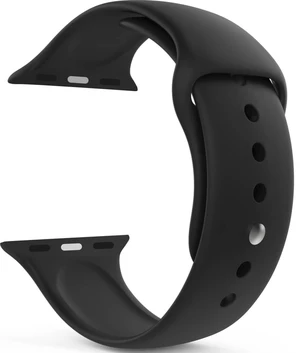 4wrist Silikonový řemínek pro Apple Watch - Černý 42/44/45/49 mm - S/M