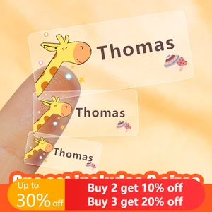 Customize Various Specifications Of Transparent Waterproof Name Sticker Personalized Labels School Stationery Waterbottle Tags