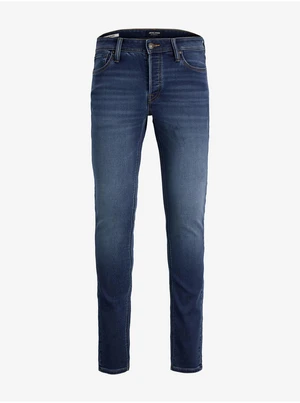 Dark Blue Men's Slim Fit Jeans Jack & Jones Glenn - Men's