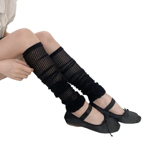 Leg Warmers Summer Thin Lace Strpe Knee Socks Stockings Sexy Mesh Long Socks