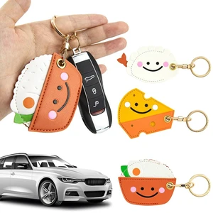 Useful Gift For Airtag Leather With Keychain Protective Sleeve Badge Card Holders Access Control Card Cover