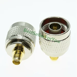 1Piece Adapter N Plug Male To SMA Female Jack RF Coax Connector Straight