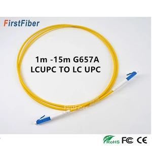 LC UPC fiber optical patch cord SM LC patch cable 2.0mm Fiber jumper LC connector G657A Simplex Single Mode 1m 2m 3m 5m 10m 15m