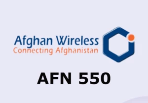 Afghan Wireless 550 AFN Mobile Top-up AF