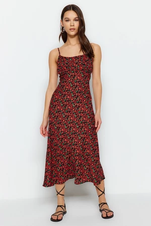 Trendyol Red Strappy Woven Dress
