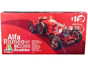 Skill 5 Model Kit Alfa Romeo 8C 2300 Roadster 1/12 Scale Model by Italeri