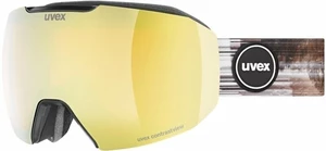 UVEX Epic Attract Black Mat Mirror Gold/Contrastview Orange Lasergold Lite Ochelari pentru schi