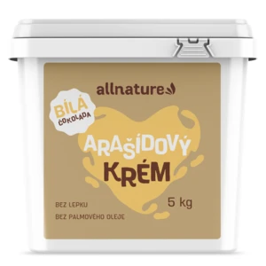 ALLNATURE Arašídový krém s bílou čokoládou 5 kg