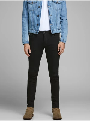 Men's Black Slim Fit Jeans Jack & Jones Liam - Men's