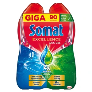 SOMAT Gel do myčky Excellence Duo 2 x 810 ml 90 dávek