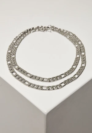 Silver Figaro Layering Necklace