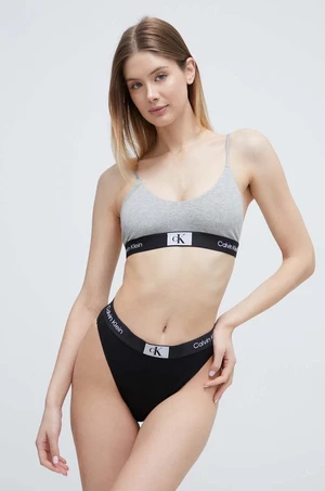 Podprsenka Calvin Klein Underwear šedá farba, melanž, 000QF7216E