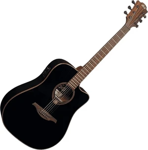 LAG Tramontane 118 T118DCE Čierna Elektroakustická gitara Dreadnought