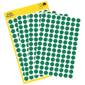 Avery-Zweckform 3012 popisovače etikiet Ø 8 mm zelená 416 ks permanentné papier