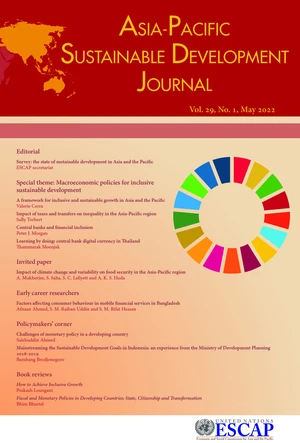 Asia-Pacific Sustainable Development Journal 2022, Issue No. 1