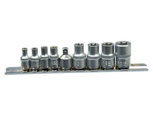 Sada hlavic torx, 9ks, 1/4" a 3/8"