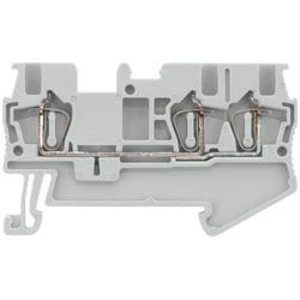 Průchodková svorka přípojka s pružinovým protitahem Siemens 8WH20030AE00, šedá, 50 ks
