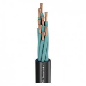 Reproduktorový kabel Hicon 490-0051-840FC, 8 x 4.00 mm², černá, metrové zboží