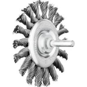 Kulatý kartáč KŮŇ, 76 x 16 mm, tloušťka drátu 0,5 mm S ø dříku 6 mm PFERD POS RBG 7006/6 ST 0,50, 43702003, 10 ks