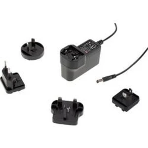 Zásuvkový napájecí adaptér, stálé napětí Mean Well GEM12I05-USB, 12 W, 2.4 A