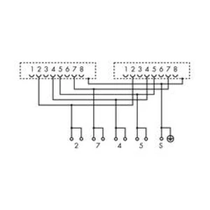 Propojovací modul s RJ-45 připojením a stíněnou objímkou 289-966 WAGO Množství: 5 ks