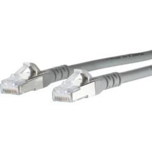 Síťový kabel RJ45 Metz Connect 1308453033-E, CAT 6A, S/FTP, 3.00 m, šedá