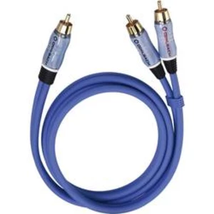Cinch audio Y kabel Oehlbach 22702, 2.00 m, modrá