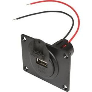 Vestavná zásuvka Power USB s montážní deskou a víčkem ProCar, Proudová zatížitelnost (max.) 3 A, Vhodný pro USB A