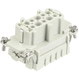 Konektorová vložka, zásuvka Han® E 09 33 010 2702 Harting 10 + PE, krimpované připojení, 10 ks
