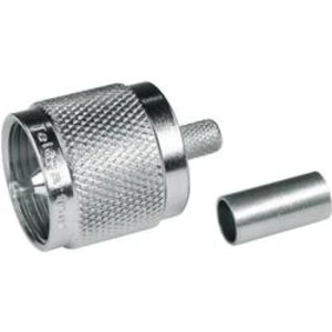 UHF konektor Telegärtner J01040A0001, 50 Ω, šroubovací, POM, zástrčka rovná