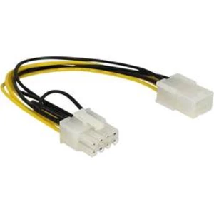 Napájecí kabel Delock 83775, [1x PCI-E zástrčka 8-pólová - 1x PCI-E zásuvka 6-pólová], 20.00 cm, žlutá, černá