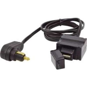 USB kabel k nádrži BAAS Proudová zatížitelnost (max.)=1 A Vhodný pro Palubní zásuvky DIN nebo sériové vestavěné zásuvky BMW, Ducati, Triumph