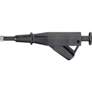 Bezpečnostní zásuvný adaptér Stäubli VARIOGRIP-6 66.9056-21, konektor 4 mm, CAT IV, černá