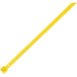 Znovuotevíratelné pásky HellermannTyton R55R-N66-YE-Q1, 195 x 4,7 mm, 25 ks, žlutá
