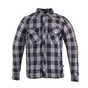 Flanelová košile W-TEC Black Heart Reginald s aramidem  šedo-černá  3XL